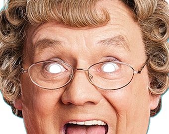 Mrs Brown Celebrity Face Mask - Mrs Browns Boys - Costume Face Mask - Fancy dress- Face Mask - Funny Face Mask - Brendan O'carroll Face Mask