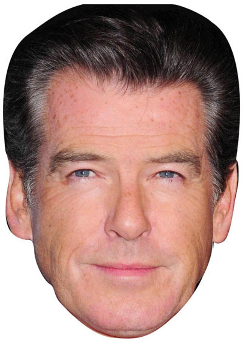 Pierce Brosnan James Bond Celebrity Face Mask Pierce Brosnan Etsy