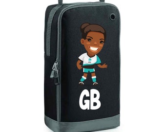 Personalised Cartoon Football Boot Bag - Football Bag - Boot Bag - Kids Football Bag - Football Kit - Football Boots - Personalised Football