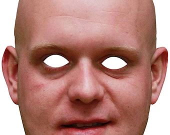 Michael Van Gerwin Celebrity Face Mask - MVG Darts - Costume Face Mask - Fancy dress- Face Mask - Funny Face Mask - Darts Face Mask Costume