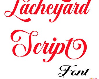 Lacheyard Script Font : Elegant Calligraphy Crafting Digital Download