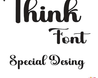 Elegant Script-typsnitt: Modernt handskrivet typsnitt (digital nedladdning)