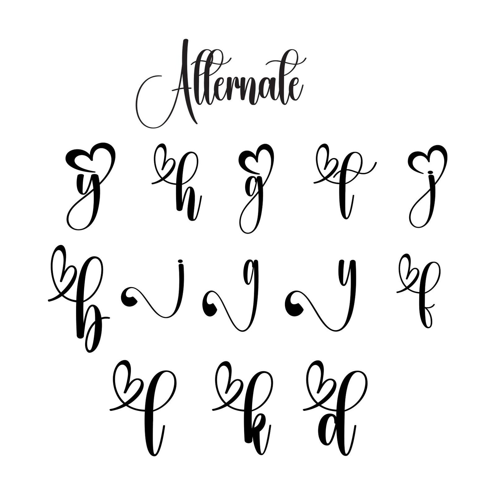 Baby Script Font : Nursery Calligraphy (digital Download) - Etsy