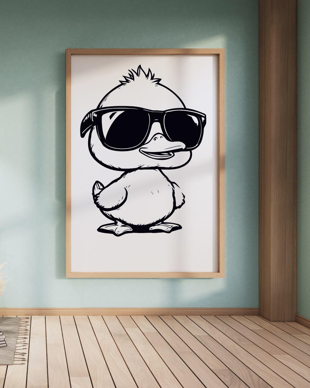 Duck With Sunglasses Svg & Png, Rubber Duck Clipart, Duck Vector Image ...
