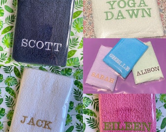 Personalised Embroidered Flannel/Wash Cloth