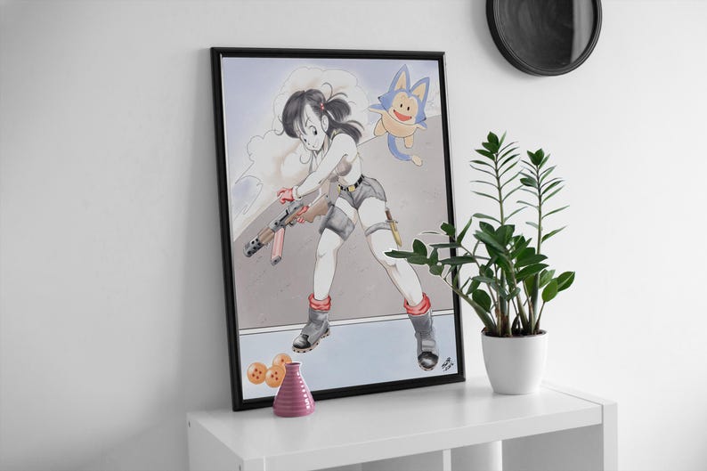 Bulma and Pool | Hand-drawn Illustration | Digital Painting - Etsy Canada