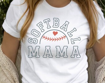 Softball Mama SVG Mama PNG, Mama Svg Cut File For T-shirt, Softball Mama Shirt Mother's Day Design, Mama Cricut File Svg Digital download