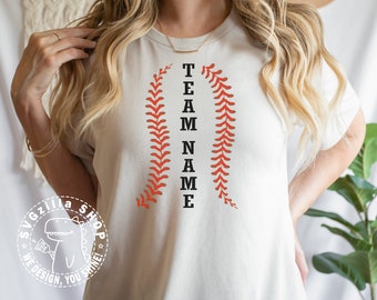 Baseball SVG Baseball Team SVG Cut File, Clipart for Cricut, Baseball Name Template, Baseball Mom SVG, Baseball Laces Svg, Digital download