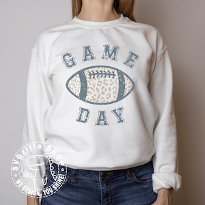 Game Day Leopard Football SVG, EPS, PNG, DXF, PDF and AI files