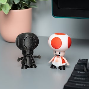Toad-Mushroom Boy - PRINT-IN-PLACE - stl file for 3D printing