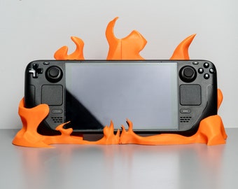 Fiery Flame Stand For Steam Deck
