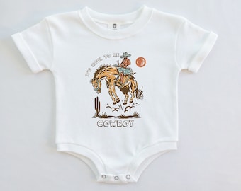 Cool To Be Cowbow Wild West Cowboy Theme Ultra Soft Baby Bodysuit Onesie® Baby Shower Gift