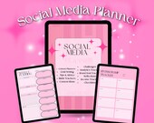 Social Media Planner | Content Calendar | Social Media Goal Planner | Influencer Planner | Ipad Social Media Planner for Content Creator