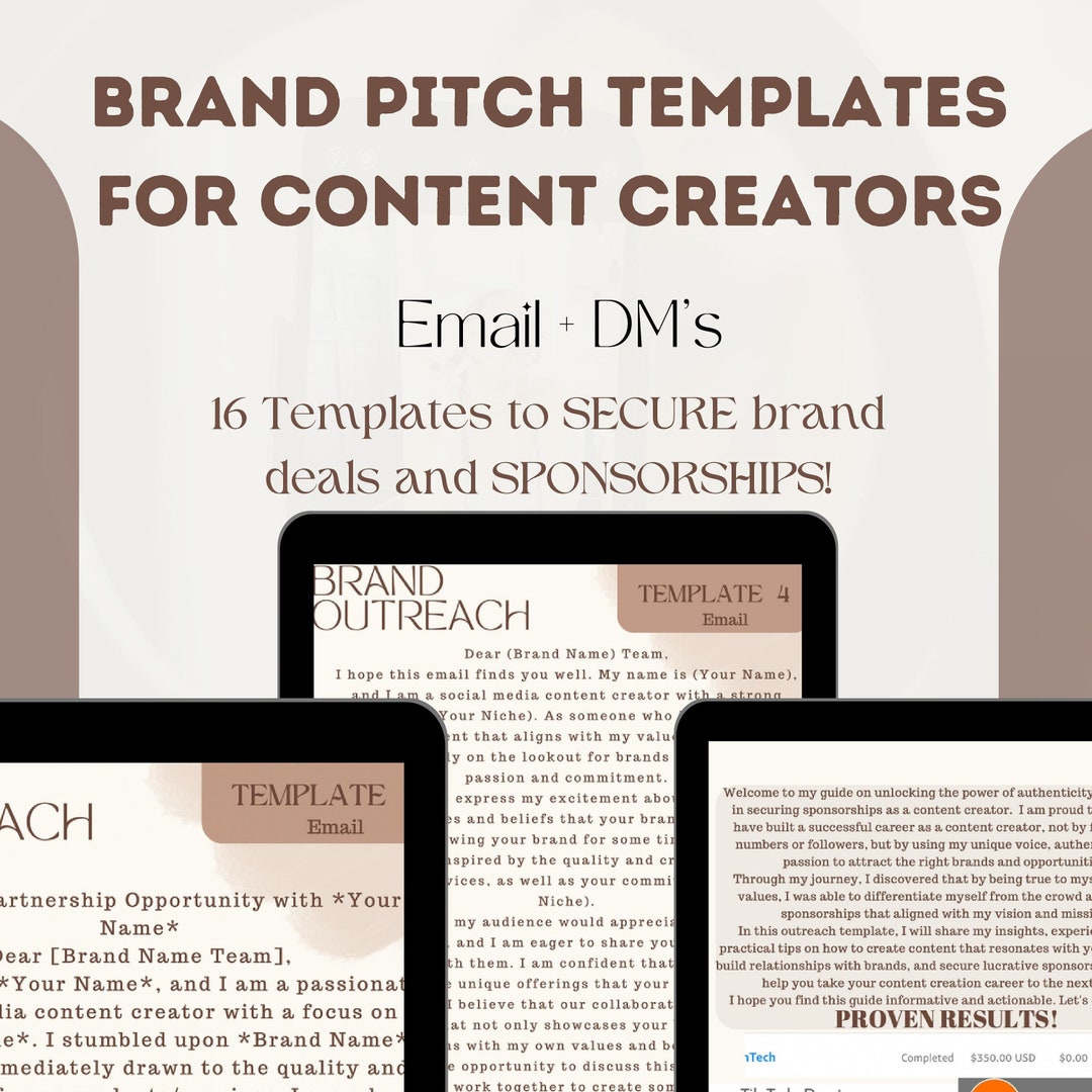 Brand Pitch Email Templates for Influencers DM Pitch Templates Brand Brand Pitch Email Templates for Influencers DM Pitch Templates Brand