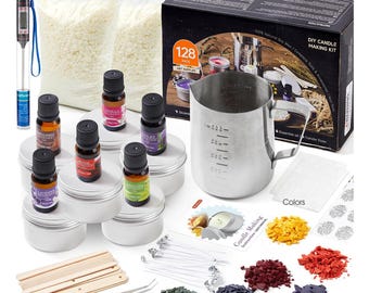 Complete Premium 128 pcs DIY  Candle Making Kit supplies for Adults and Children