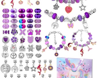 Charm Bracelet Making Kit Girls Beads for Jewelry Making Kit