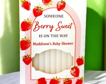 Zoete baby shower zeep gunsten bessen - gepersonaliseerde mini zeep gunsten - aardbei thema babyshower gunsten, bulk gunsten tuinfeest