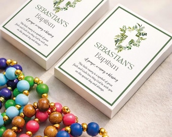 Baptism Favors - Mini Rosary – Christening, First Communion, Catholic Bulk Party Favors, bautizo recuerdos