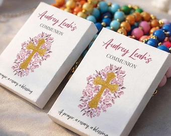 Baptism Favors – Mini Rosary, First Communion, Christening, Catholic Bulk Gift Keepsake, gastgeschenk kommunion, Cadeau Invite