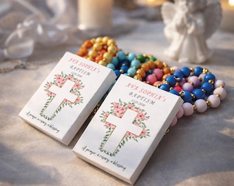 First Communion Rosary Favors – Baptism, Christening, Catholic Bulk Party Favors,
