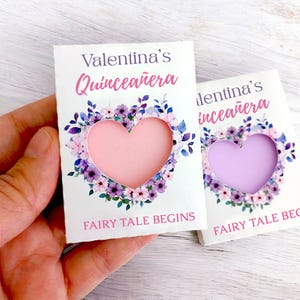 Bomboniere in sapone per la Quinceañera - Bomboniere personalizzate per il compleanno - Regali per gli ospiti per la quindicesima festa - Mini sapone - Bomboniere per la quindicesima festa di compleanno