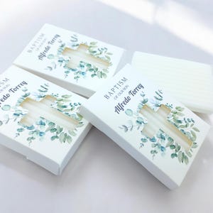 Mini jabónes para bautizo con diseño de cruz - Jabones para primera comunión, Jabones para baby shower a granel, Regalos de bautizo, Regalos para invitados