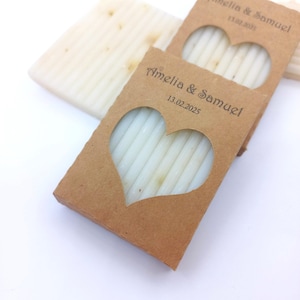 Bomboniere in sapone rustico per matrimonio, bomboniere in sapone per addio al nubilato, bomboniere in sapone profumato personalizzate, sapone in scatola