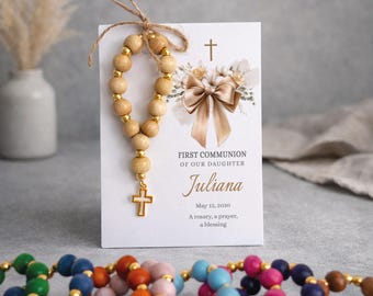 First Communion Favors for Girls – Mini Rosary, Baptism, Christening, Catholic Bulk Gift Keepsake, Taufe Gastgeschenk, Bautizo recuerdos,