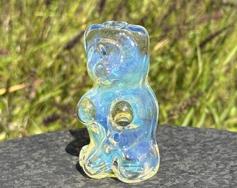 Small Glass Bear Pipe