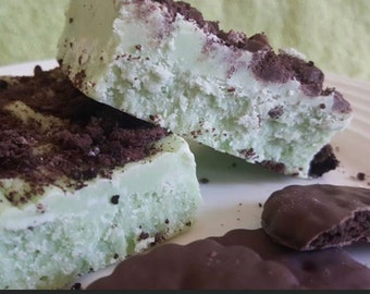 Thin Mint fudge 1/2 pound, gourmet fudge, homemade candy fudge, over 80 flavors to choose from!