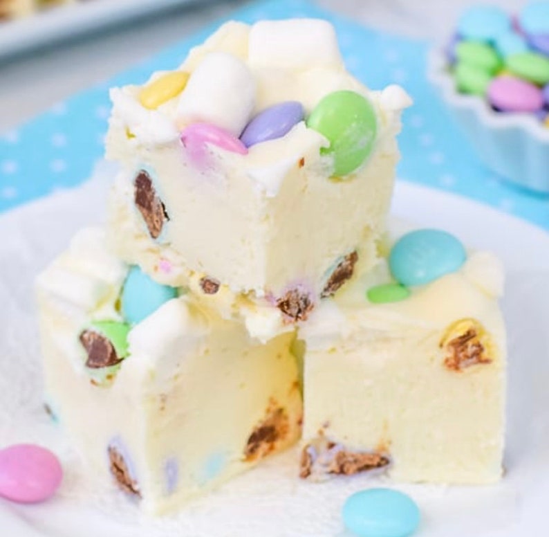 Easter Marshmallow Candy fudge 1/2 pound, gourmet fudge, homemade candy fudge, gift, BUY 3 GET 2 FREE image 1