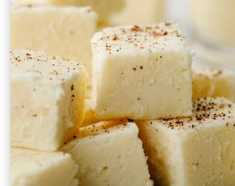 Eggnog fudge 1/2 pound, gourmet fudge, homemade candy fudge, gift, BUY 3 GET 2 FREE!!!