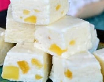 Pina Colada fudge 1/2 pound, gourmet fudge, homemade candy fudge, gift, BUY 3 GET 2 FREE!!!