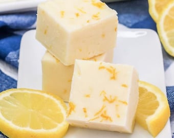 Lemon fudge 1/2 pound, gourmet fudge, homemade candy fudge, gift, BUY 3 GET 2 FREE!!!