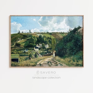 Camille Pissarro Jalais Hill Painting | Printable Famous Art Prints | PRINTABLE Digital | Vintage Printable Wall Art | Landscape Art Print
