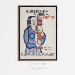 1961 Guggenheim Museum Ausstellungsplakat | Druckbares Ausstellungsposter | Mid Century Modern Museum Poster | Vintage Werbeplakat