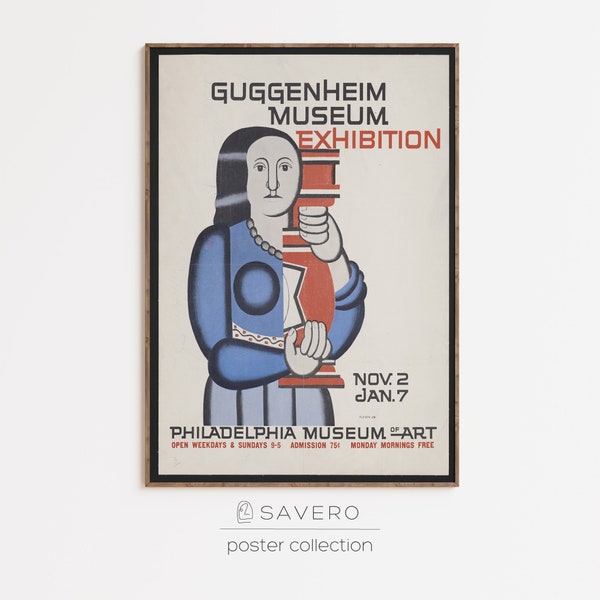 1961 Guggenheim Museum Exhibition Poster | Printable Exhibition Poster | Mid Century Modern Museum Poster | Vintage Advertising Poster