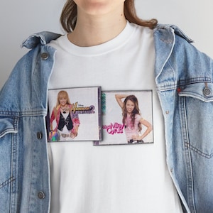 Hannah Montana/Miley Cyrus Graphic T-Shirt. Vintage 2CD Design inspired by the Hannah Montana 2 - Meet Miley Cyrus Album.