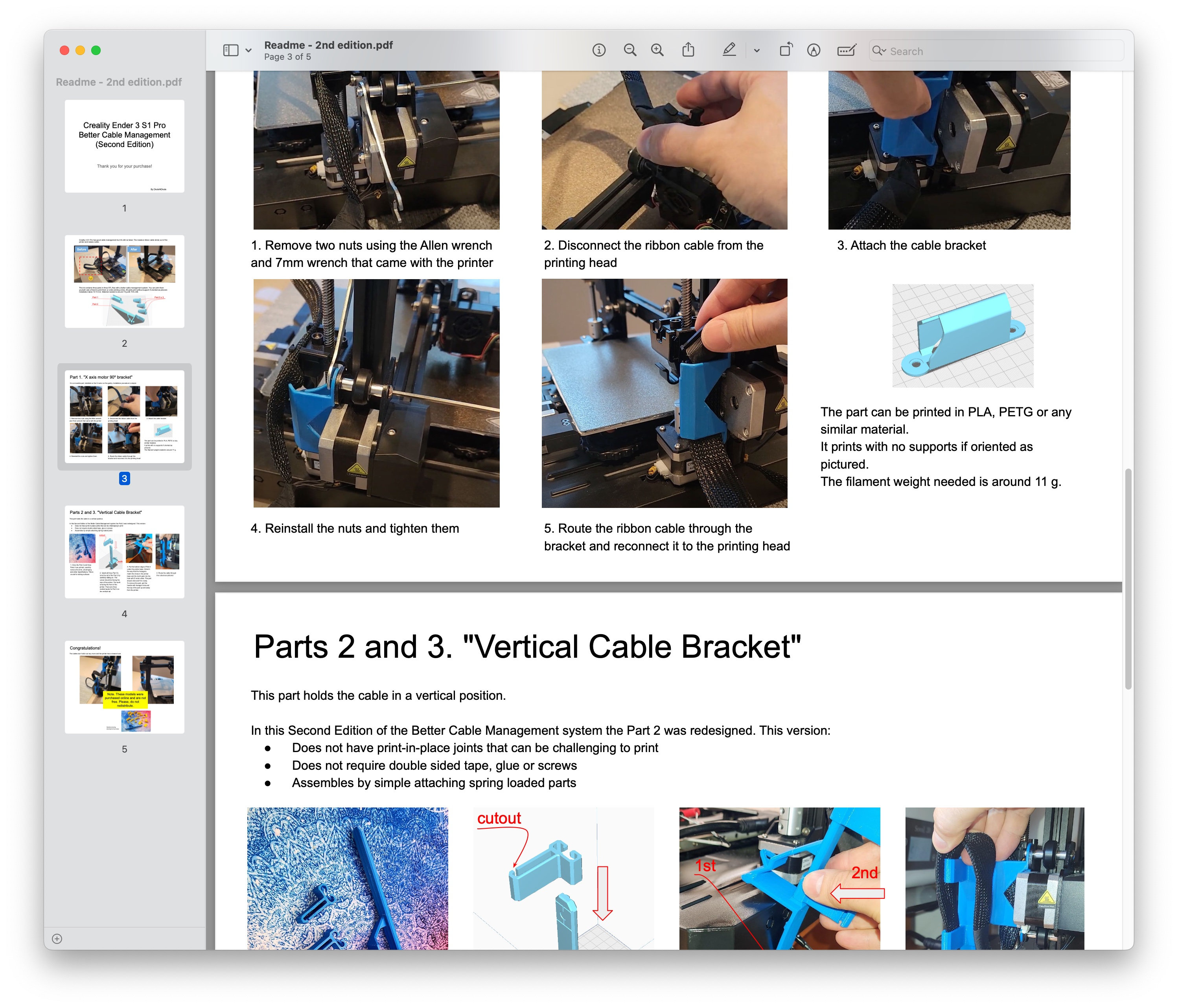 Creality Ender 3 S1 Pro Better Cable Management System SE - Etsy