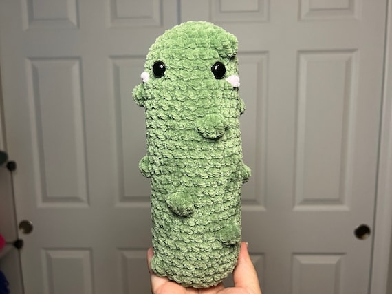 Crochet Pickle Plushie, Emotional Support Pickle, Pickle Stuffed Animal,  Pickle Plush, Pickle Food, Pickle Gift