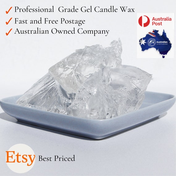 Gel Wax, Clear Gel Candle Wax Professional Grade 500g-10kg Crystal Clear Gel  Wax FREE POST 