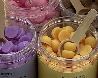 Large Jar of Wax Melt Scoopies (150g) - Customisable Lid Top Message - 100% Soy Wax