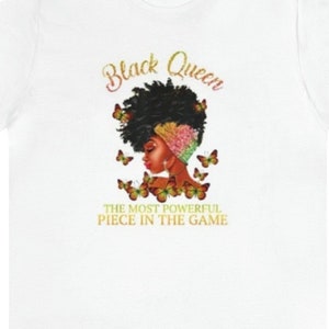 Black Queen the Most Powerful Piece in The Game Short Sleeve Tee
