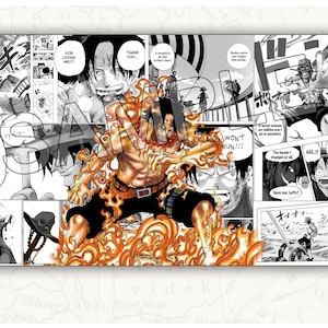 Playmat ACE Manga HD TCG Juego de cartas de una pieza