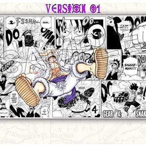 DIGITALER DOWNLOAD – Luffy Gear 5 Ultra HD-Spielmattendesign (Sofortzugriff!)