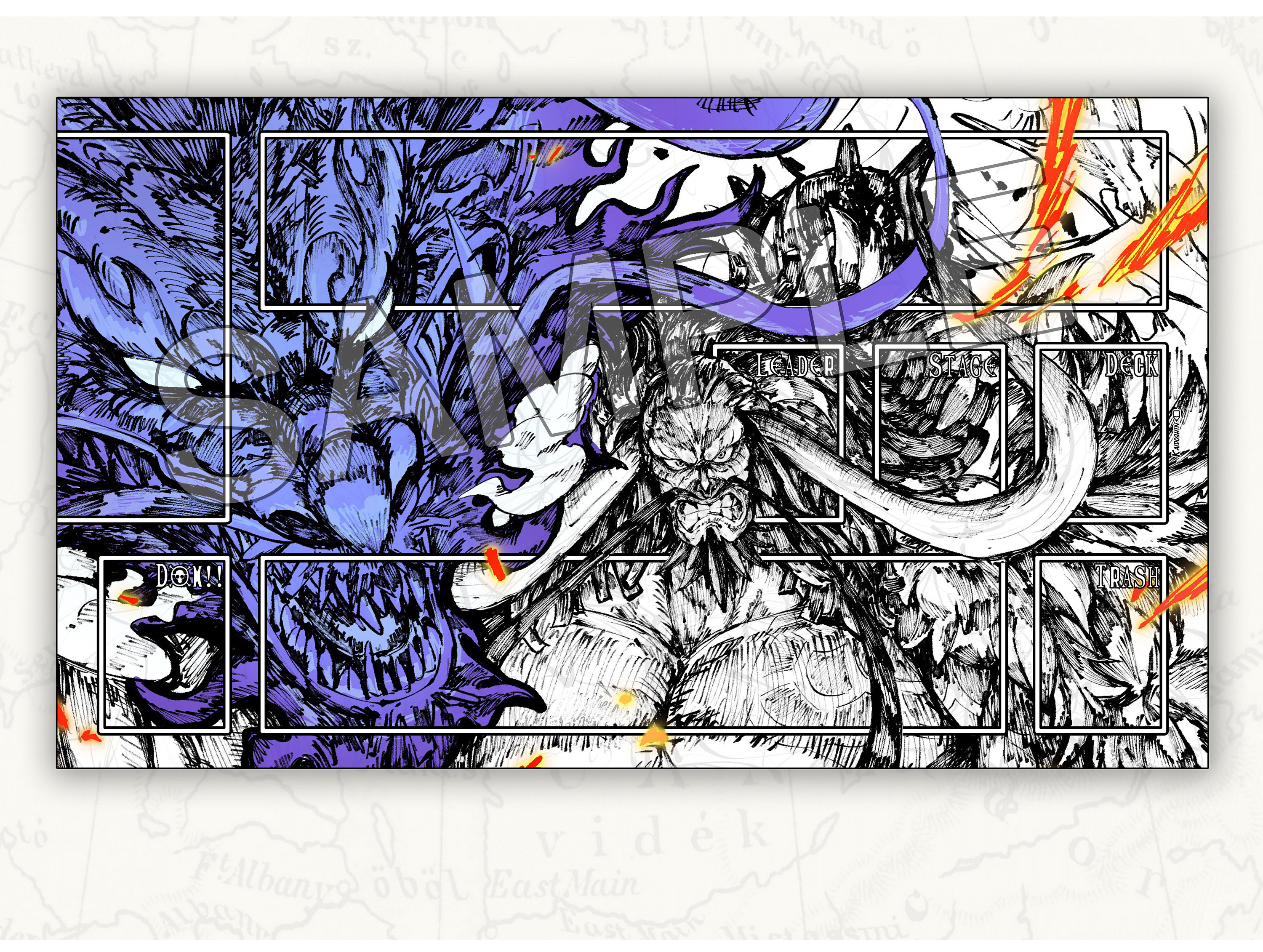 Playmat KAIDO One Piece Card Game TCG - Etsy