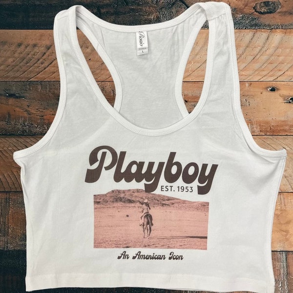 Bunny Cropped Tank Top, Playboy, Playboy Bunny Tank, Playboy gift