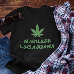 Marilize Legajuana, Legalize Marijuana, Hilarious Stoner T Shirt, Pot Head, Recreational, Vote Now, Legal, Medicinal Unisex Short Sleeve Tee