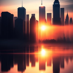 Colorful skyline