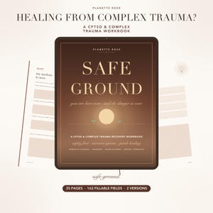 CPTSD Workbook, Complex Trauma Recovery Journal, Nervous System & Window of Tolerance, PTSD Healing Prompts, GoodNotes PDF